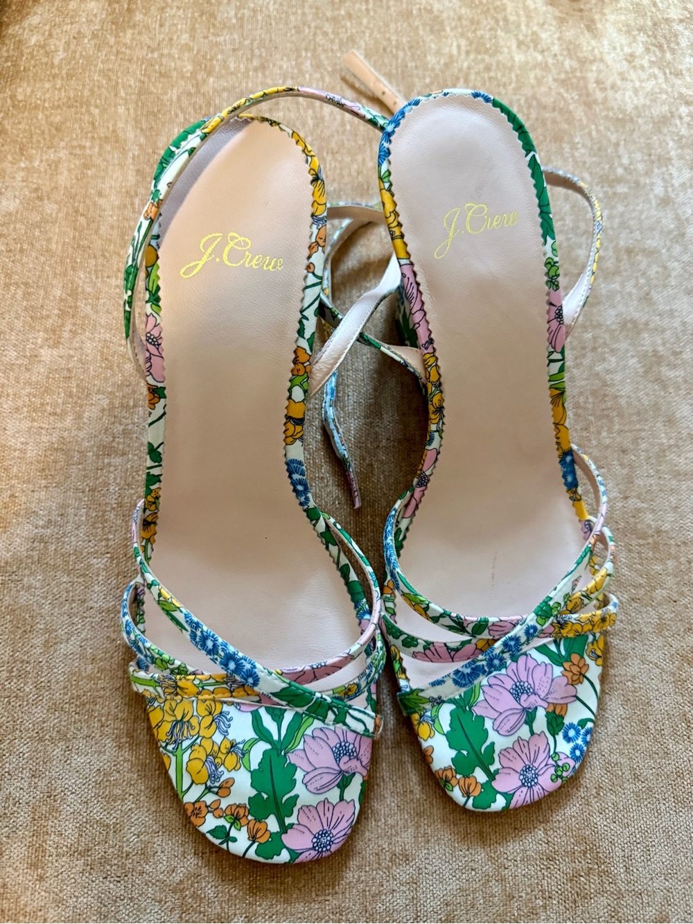 J. Crew Liberty Patchwork Dream Floral Wedges
